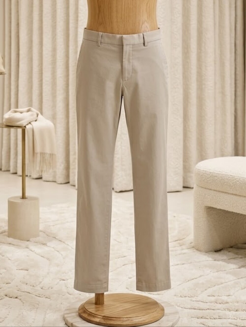 Express Photographer 30/30 Khaki Flat Front Pants